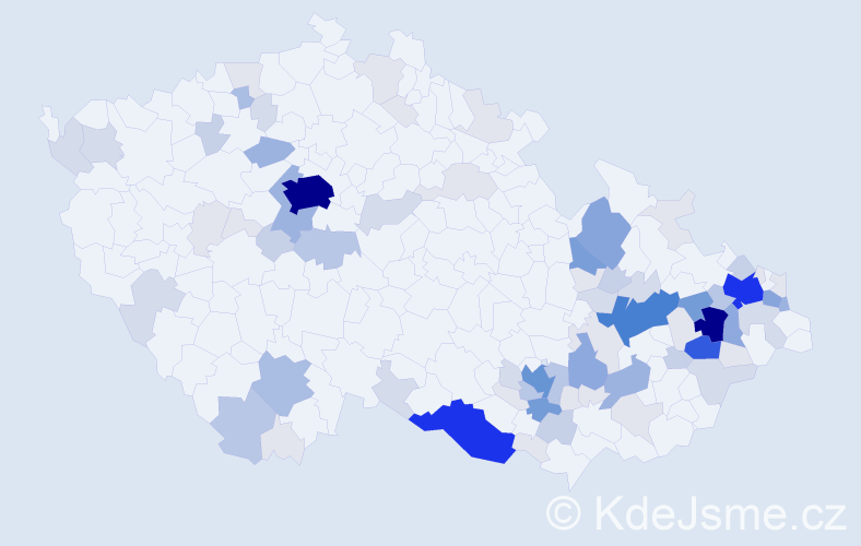 Příjmení: 'Goldová', počet výskytů 349 v celé ČR