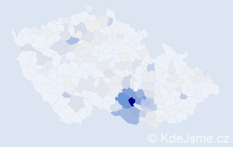 Příjmení: 'Hortová', počet výskytů 552 v celé ČR