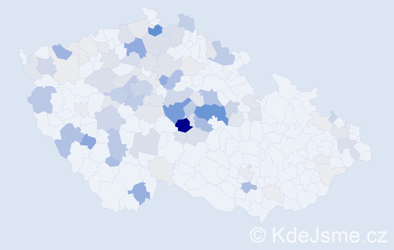 Příjmení: 'Petrus', počet výskytů 377 v celé ČR