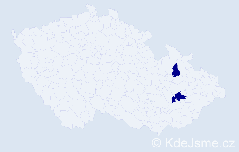 Příjmení: 'Roemerová', počet výskytů 2 v celé ČR