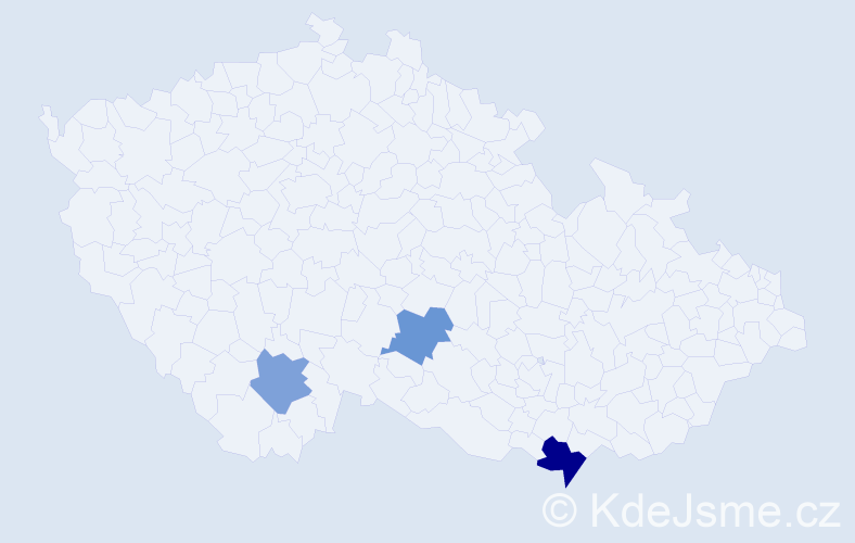 Příjmení: 'Shala', počet výskytů 4 v celé ČR