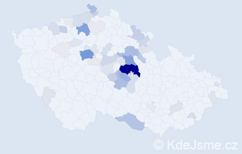 Příjmení: 'Nepovím', počet výskytů 224 v celé ČR