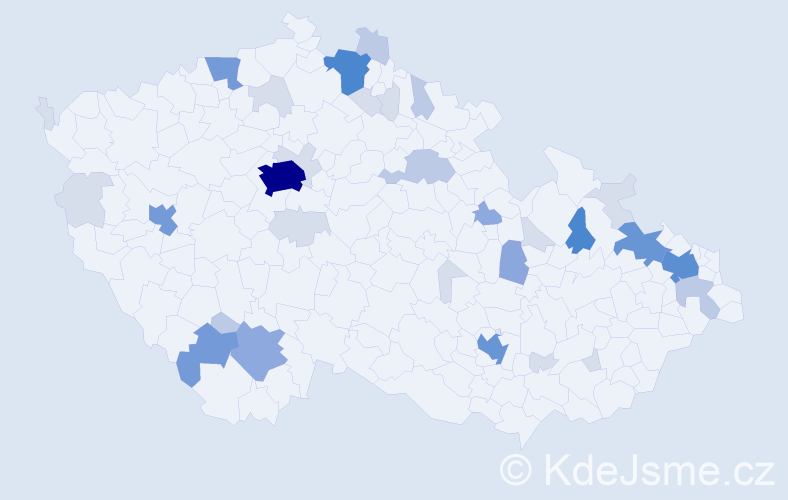 Příjmení: 'Beyerová', počet výskytů 109 v celé ČR