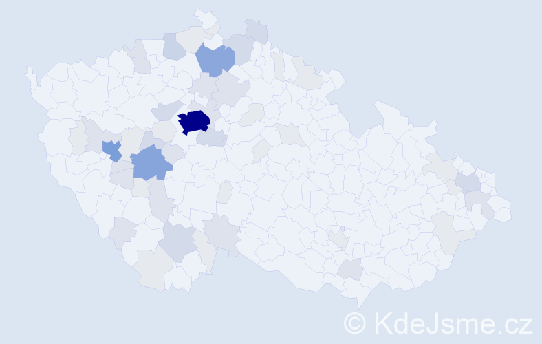 Příjmení: 'Kotrbatá', počet výskytů 162 v celé ČR