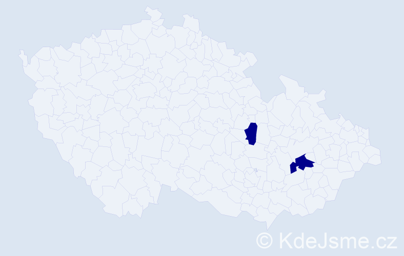 Příjmení: 'Faithová', počet výskytů 2 v celé ČR