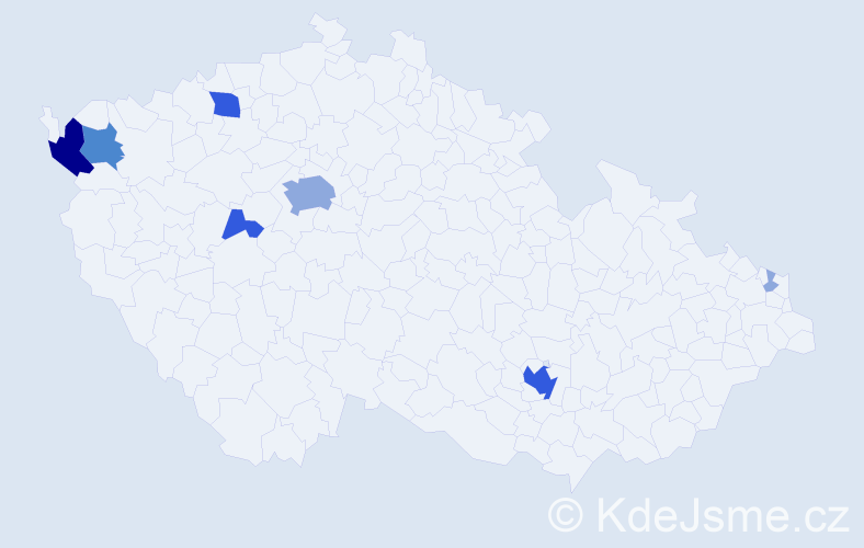 Příjmení: 'Zbubnová', počet výskytů 18 v celé ČR