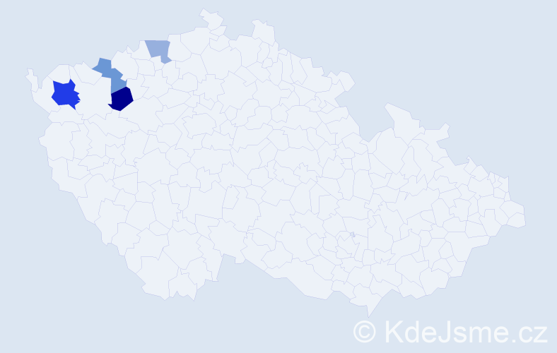 Příjmení: 'Niebl', počet výskytů 6 v celé ČR