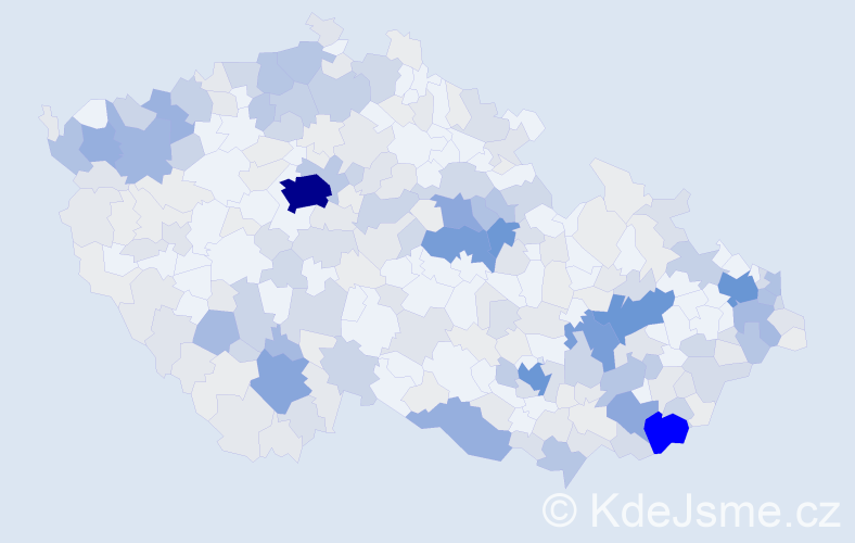 Příjmení: 'Michalcová', počet výskytů 1007 v celé ČR
