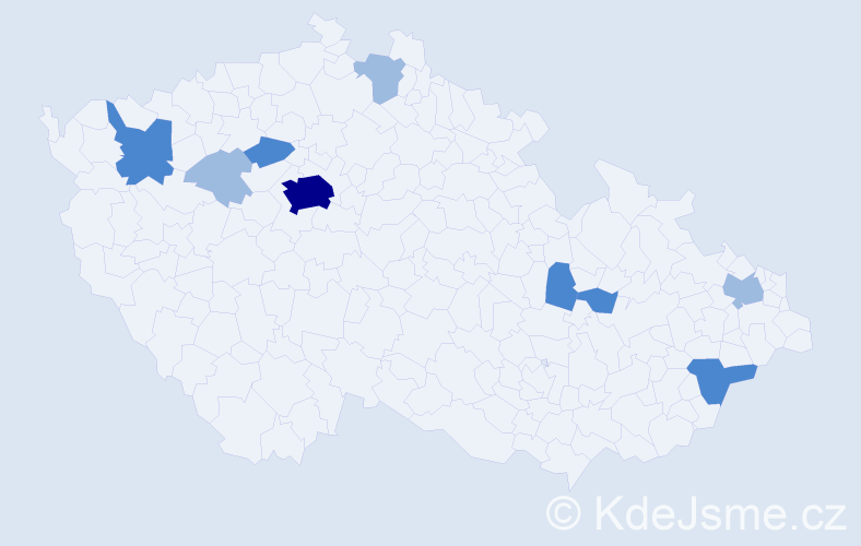 Příjmení: 'Dulaj', počet výskytů 17 v celé ČR