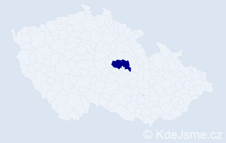 Příjmení: 'Mokh', počet výskytů 2 v celé ČR