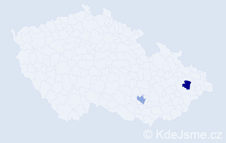 Příjmení: 'Voloshchakevych', počet výskytů 2 v celé ČR