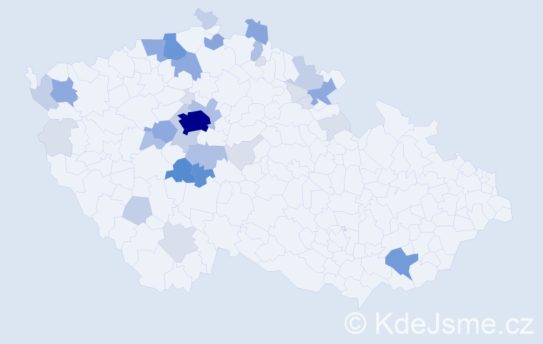 Příjmení: 'Litošová', počet výskytů 116 v celé ČR