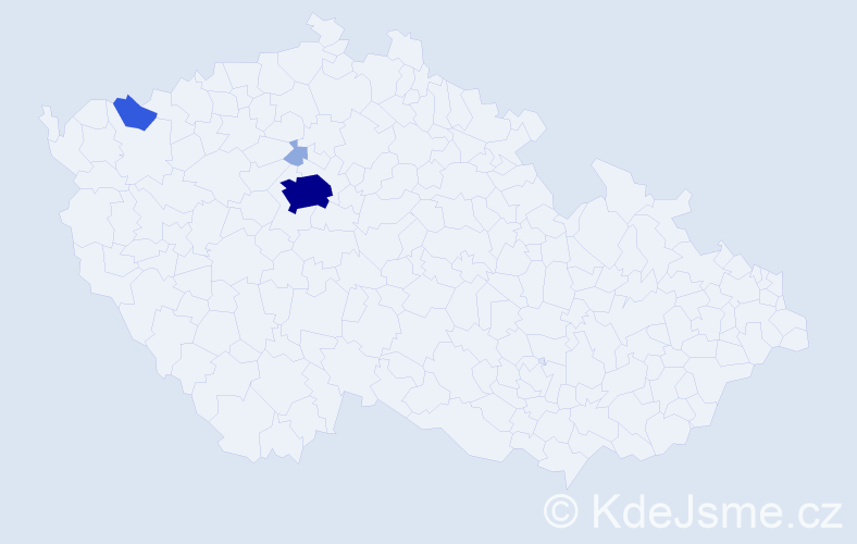 Příjmení: 'Skripka', počet výskytů 9 v celé ČR