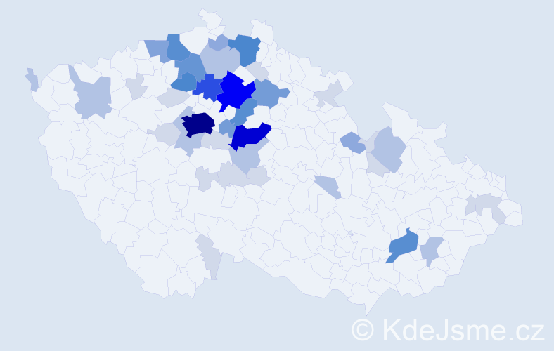 Příjmení: 'Balšánková', počet výskytů 146 v celé ČR