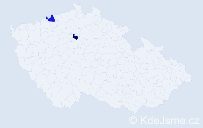 Příjmení: 'Mölzerová', počet výskytů 2 v celé ČR