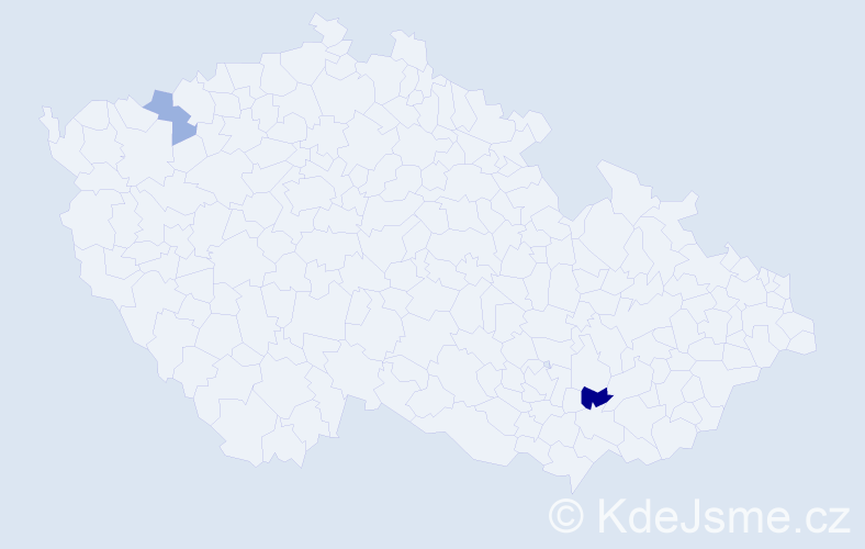 Příjmení: 'Pláňavská', počet výskytů 3 v celé ČR