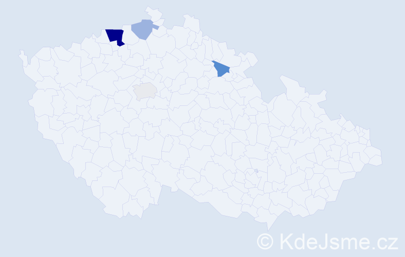 Příjmení: 'Kačina', počet výskytů 10 v celé ČR