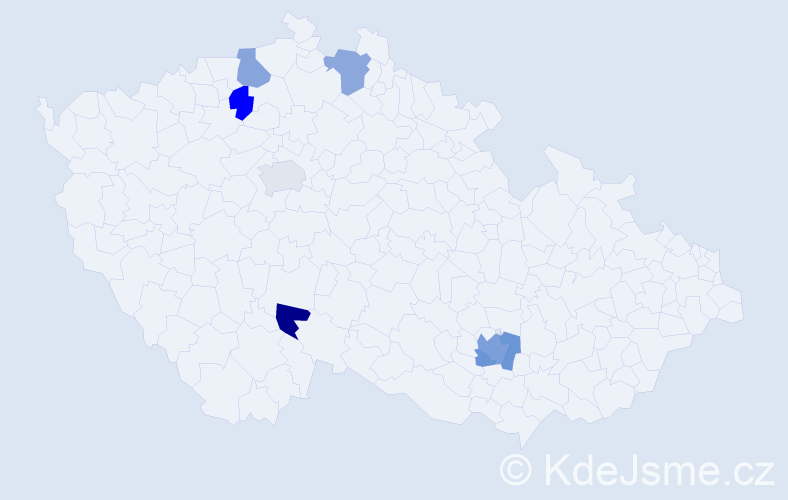 Příjmení: 'Petrashchuk', počet výskytů 9 v celé ČR