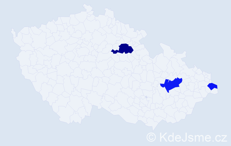 Příjmení: 'Baliarová', počet výskytů 11 v celé ČR