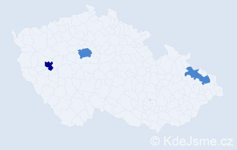 Příjmení: 'Barbuta', počet výskytů 6 v celé ČR