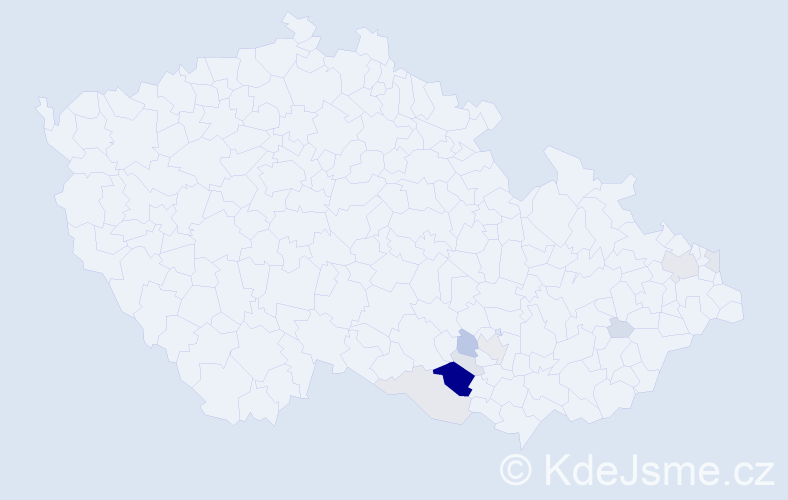 Příjmení: 'Leikep', počet výskytů 43 v celé ČR