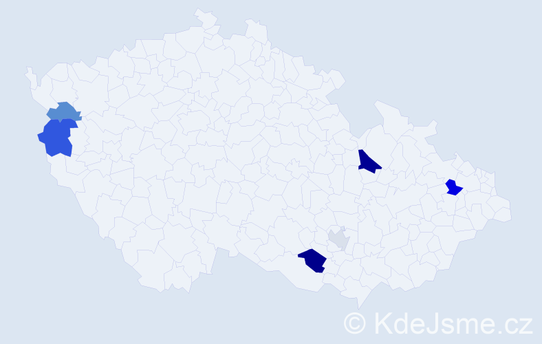 Příjmení: 'Brezničanová', počet výskytů 11 v celé ČR