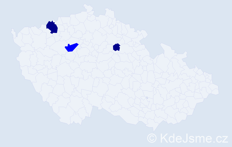Příjmení: 'Világiová', počet výskytů 5 v celé ČR