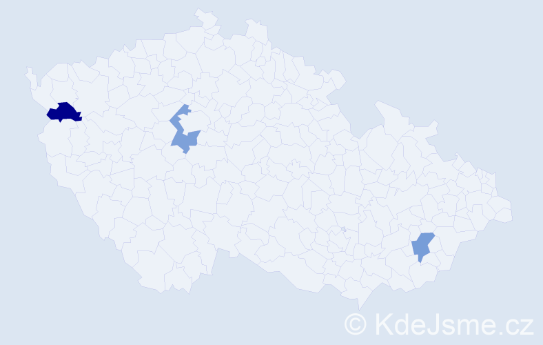 Příjmení: 'Sillerová', počet výskytů 3 v celé ČR