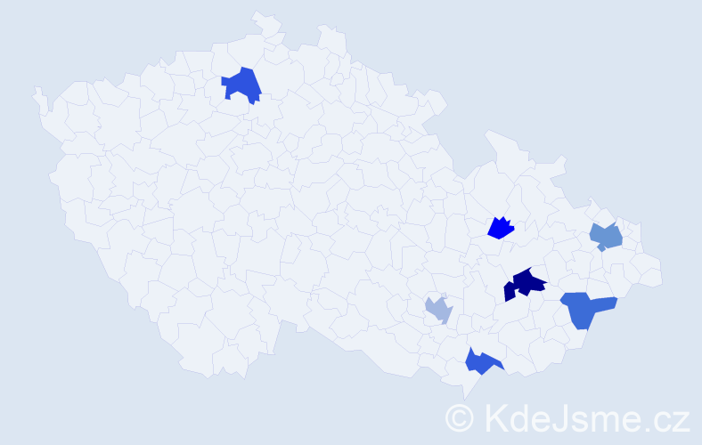 Příjmení: 'Špittová', počet výskytů 17 v celé ČR