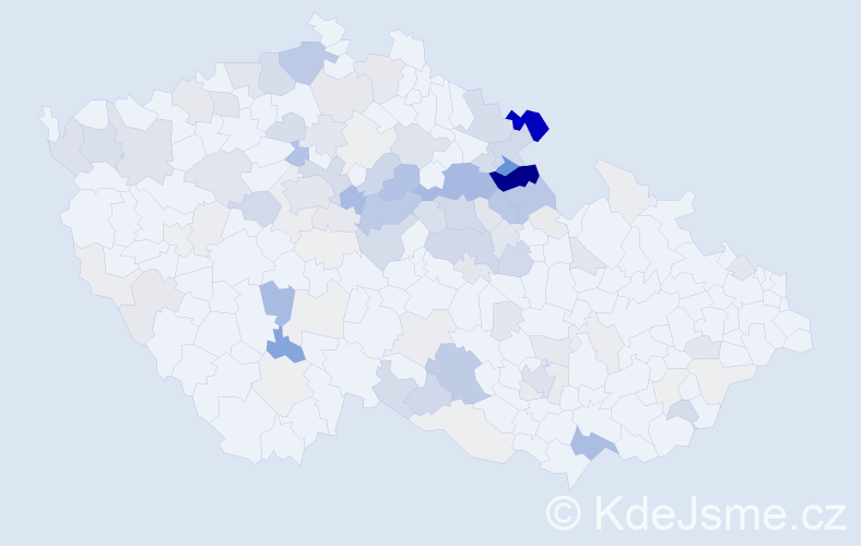 Příjmení: 'Netíková', počet výskytů 413 v celé ČR