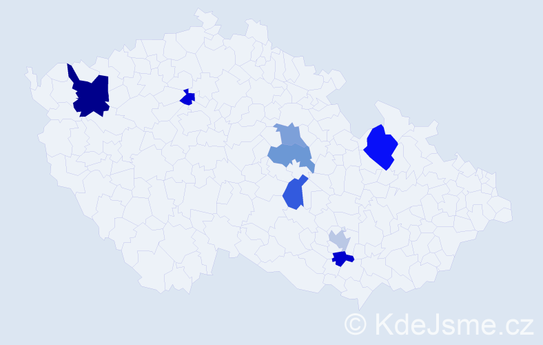 Příjmení: 'Drotár', počet výskytů 11 v celé ČR