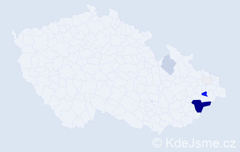 Příjmení: 'Hrtáň', počet výskytů 31 v celé ČR