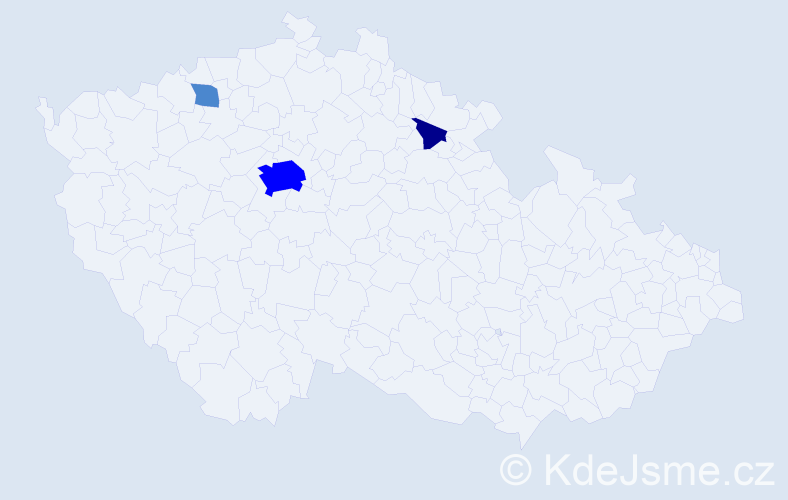 Příjmení: 'Babita', počet výskytů 6 v celé ČR
