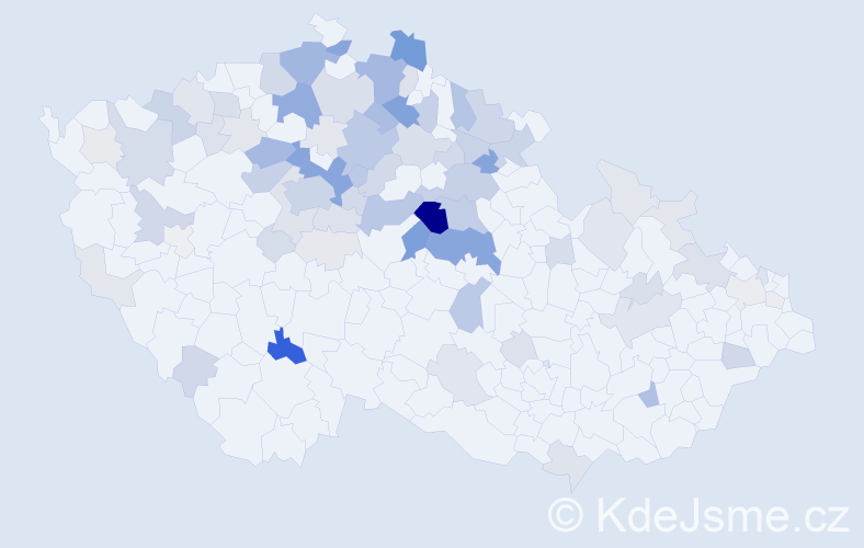 Příjmení: 'Koberová', počet výskytů 308 v celé ČR