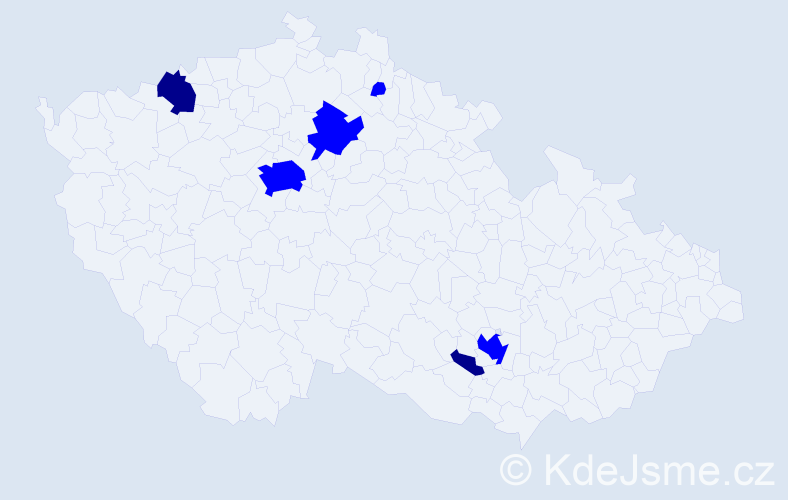 Příjmení: 'Leonová', počet výskytů 8 v celé ČR