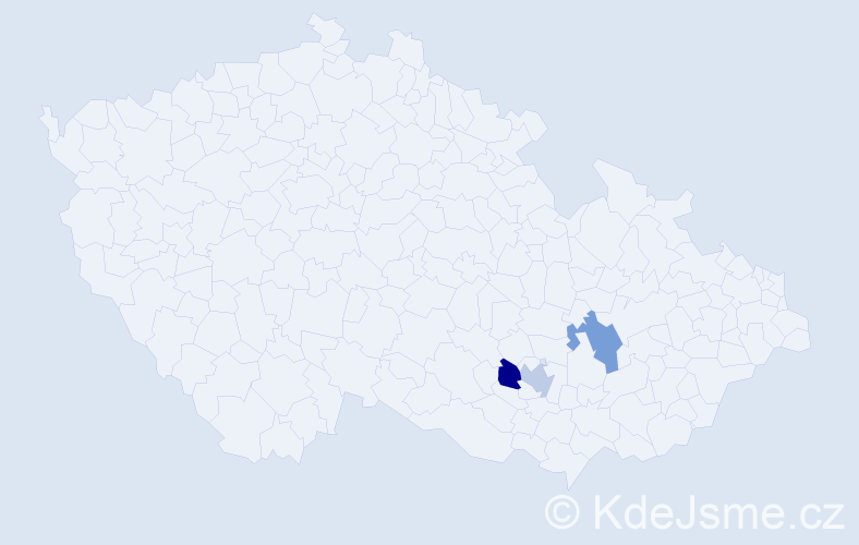 Příjmení: 'Citner', počet výskytů 3 v celé ČR