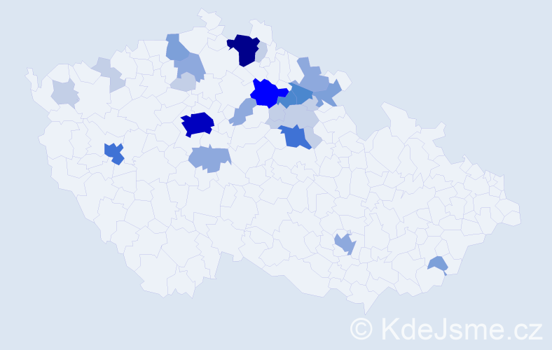 Příjmení: 'Čelišová', počet výskytů 78 v celé ČR