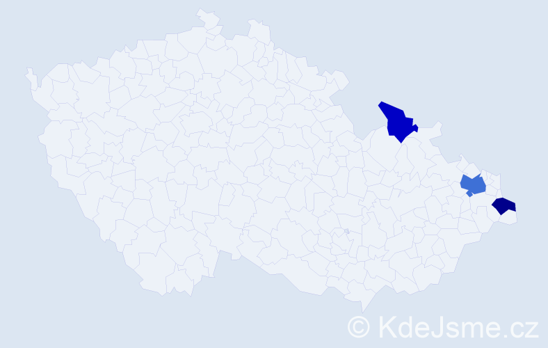 Příjmení: 'Godfryd', počet výskytů 11 v celé ČR