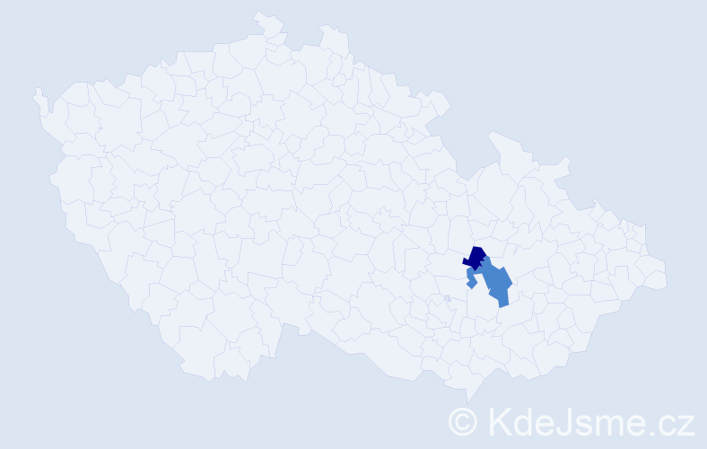 Příjmení: 'Rajštetrová', počet výskytů 6 v celé ČR