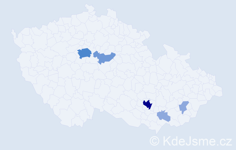 Příjmení: 'Kuksová', počet výskytů 15 v celé ČR