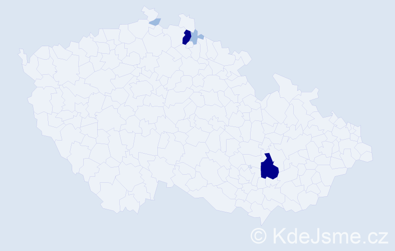 Příjmení: 'Hettfleisch', počet výskytů 10 v celé ČR