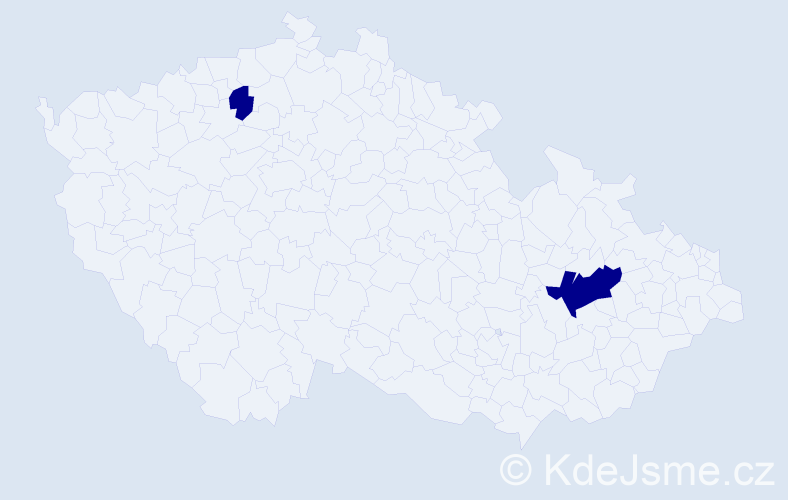 Příjmení: 'Tanchyn', počet výskytů 2 v celé ČR