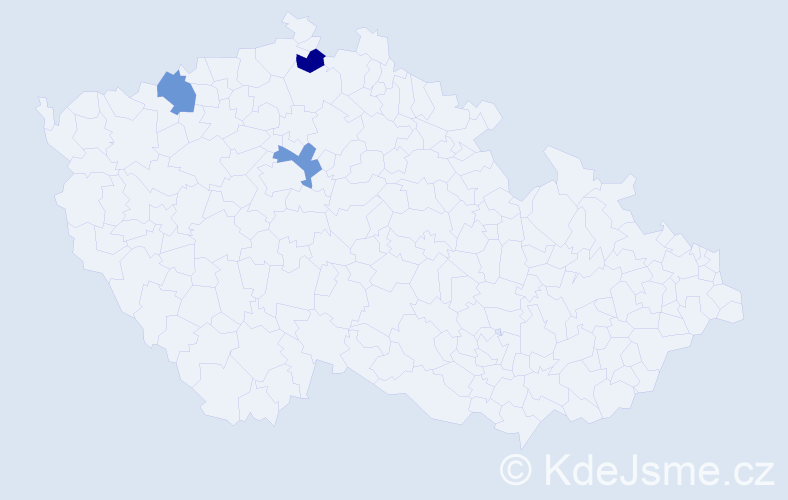 Příjmení: 'Pičkar', počet výskytů 3 v celé ČR