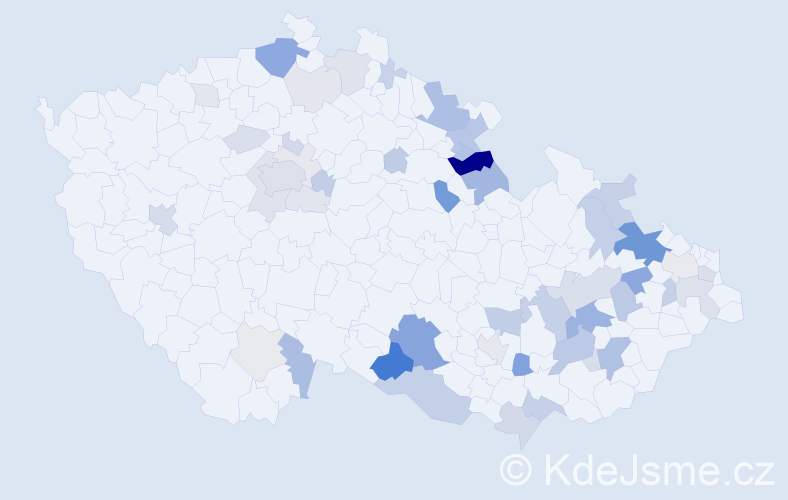 Příjmení: 'Pola', počet výskytů 161 v celé ČR