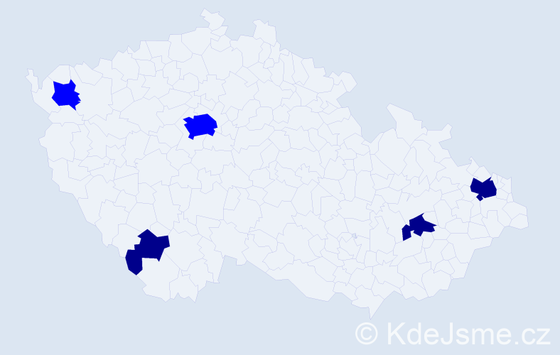 Příjmení: 'Kowalewská', počet výskytů 8 v celé ČR