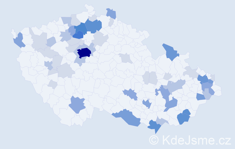 Příjmení: 'Turza', počet výskytů 157 v celé ČR