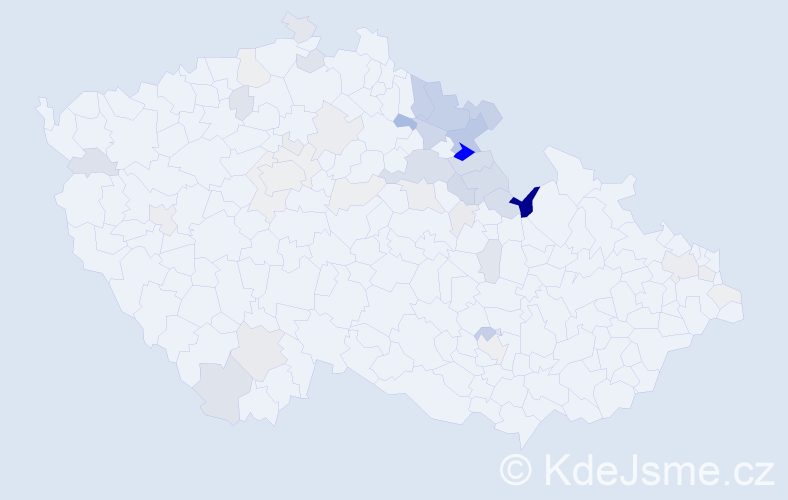 Příjmení: 'Matoulek', počet výskytů 159 v celé ČR