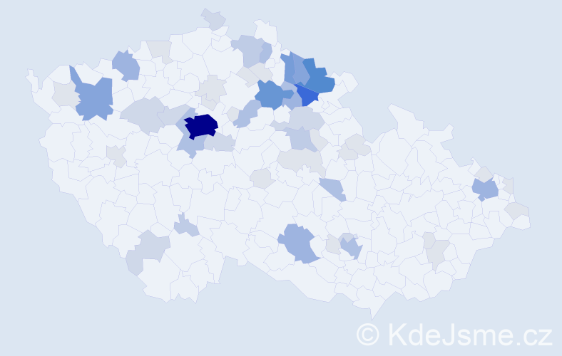 Příjmení: 'Pušová', počet výskytů 181 v celé ČR
