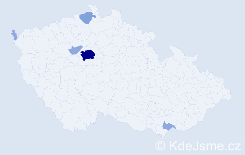 Příjmení: 'Karim', počet výskytů 13 v celé ČR