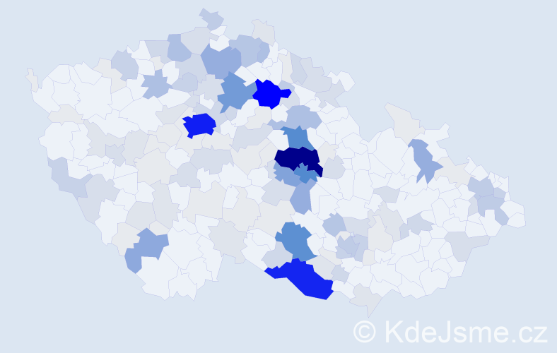 Příjmení: 'Plíšek', počet výskytů 583 v celé ČR